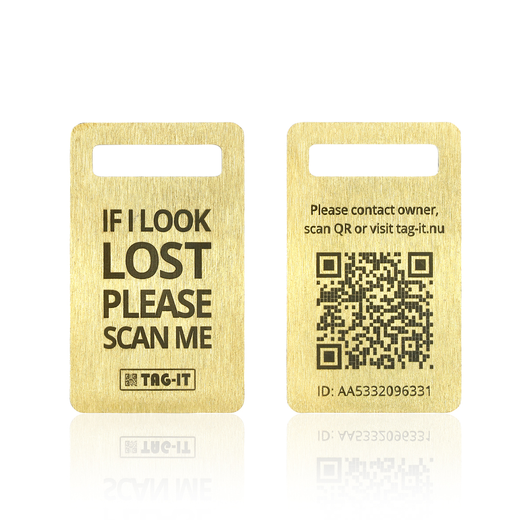 Messing QR nøglering